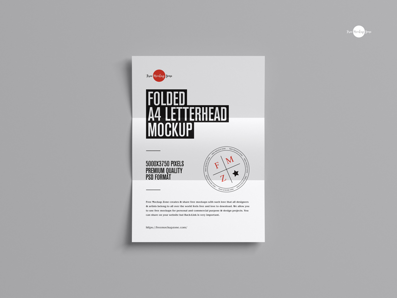 Free-Folded-A4-Letterhead-Mockup