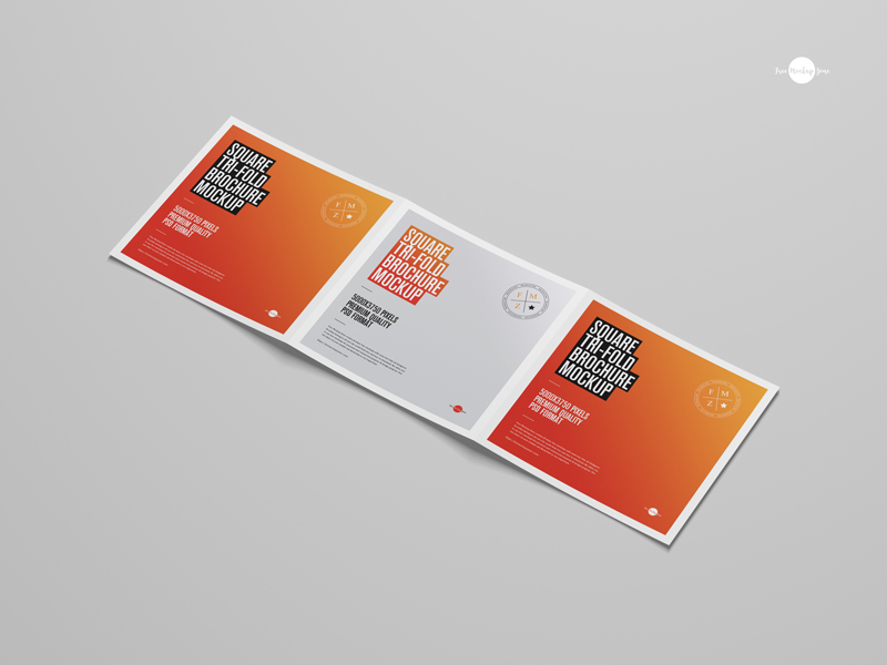 Free-Premium-Quality-Square-Tri-Fold-Brochure-Mockup