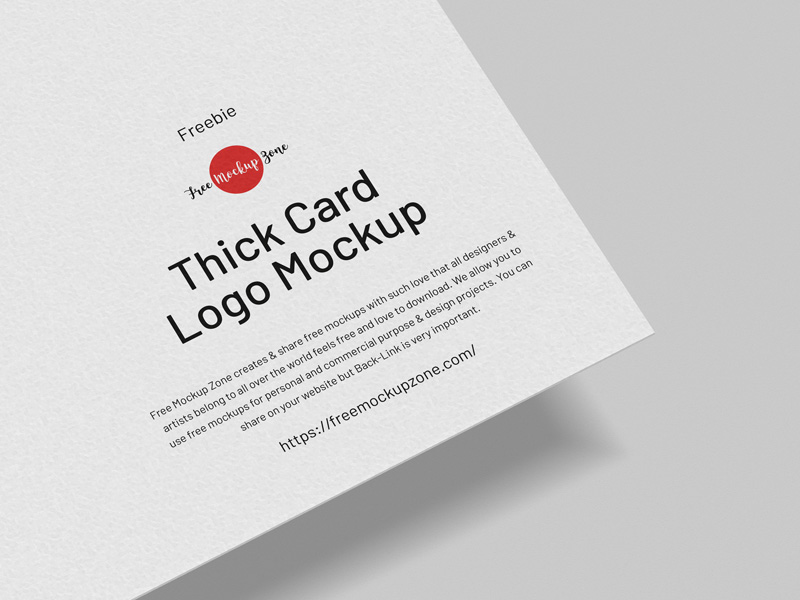 Free-Thick-Card-Logo-Mockup