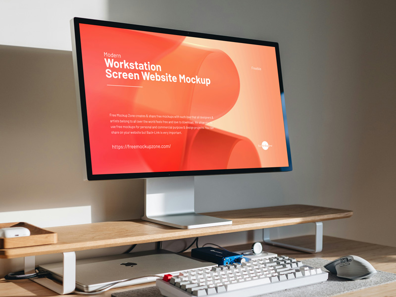 Free-Modern-Workstation-Screen-Website-Mockup