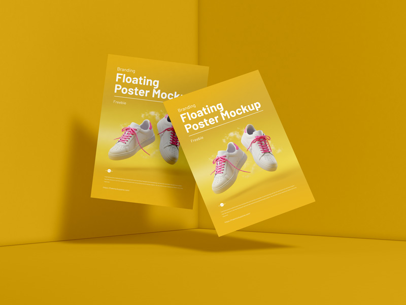 Free-Branding-Floating-Poster-Mockup-600