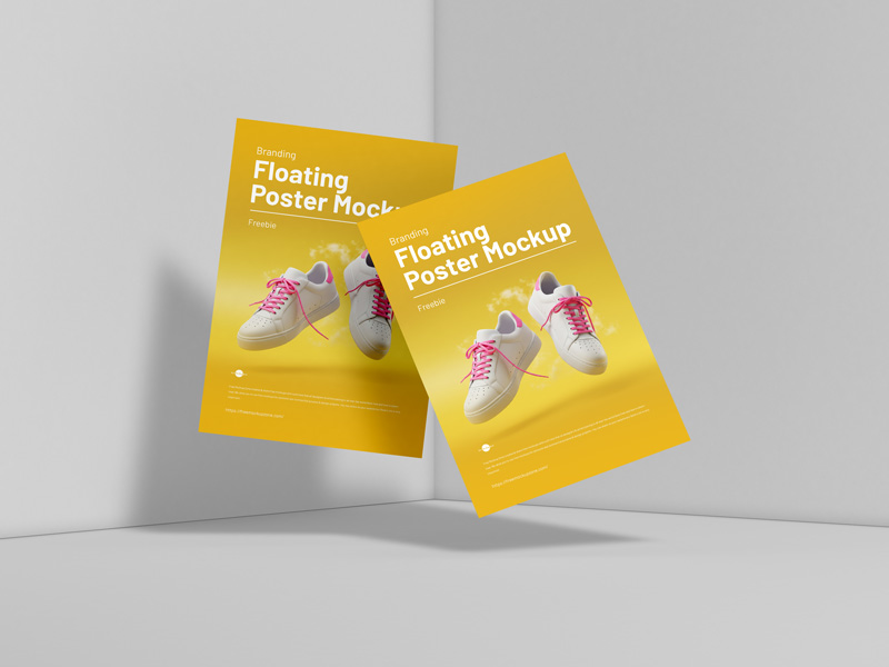 Free-Branding-Floating-Poster-Mockup