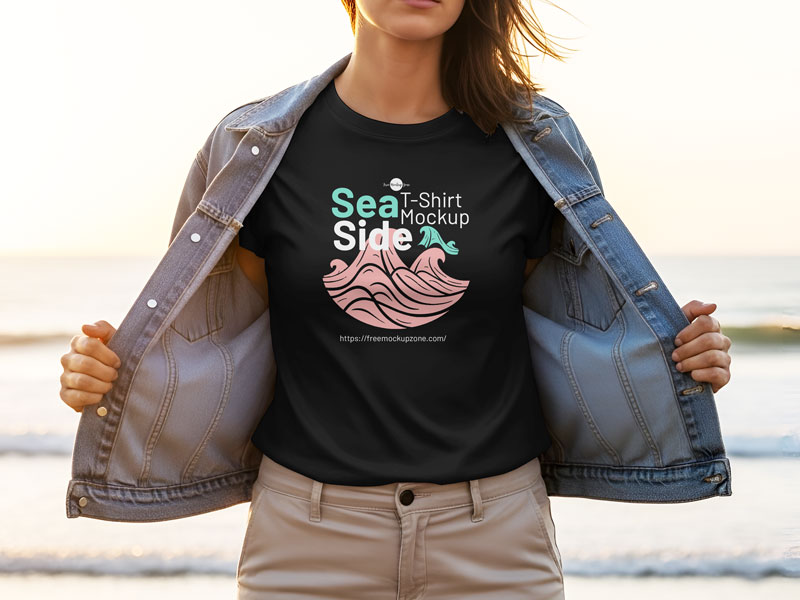 Free-Sea-Side-Girl-T-Shirt-Mockup-1