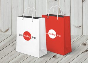 Free Awesome Shopping Bag Mockup - 600