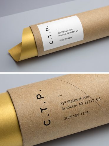 Download Free Cardboard Tube Packaging MockUp - Free Mockup ...