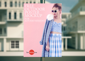 Free Outdoor Poster Mockup For Advertisement – 600