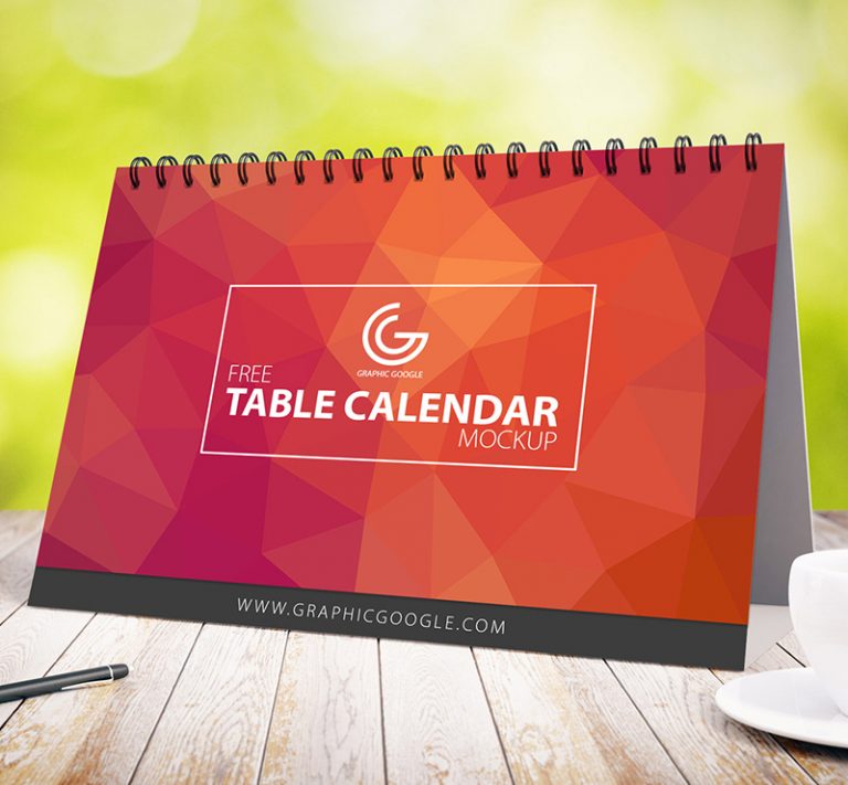 Download Free Awesome Table Calendar Mock-up - Free Mockup ZoneFree ...