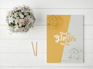 Free-Beautiful-Poster-MockUp-With-Flowers