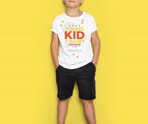 Free-Cool-Young-Kid-T-Shirt-Mock-Up-PSD