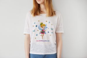 Free-Gorgeous-Girl-T-Shirt-MockUp-Psd-Template