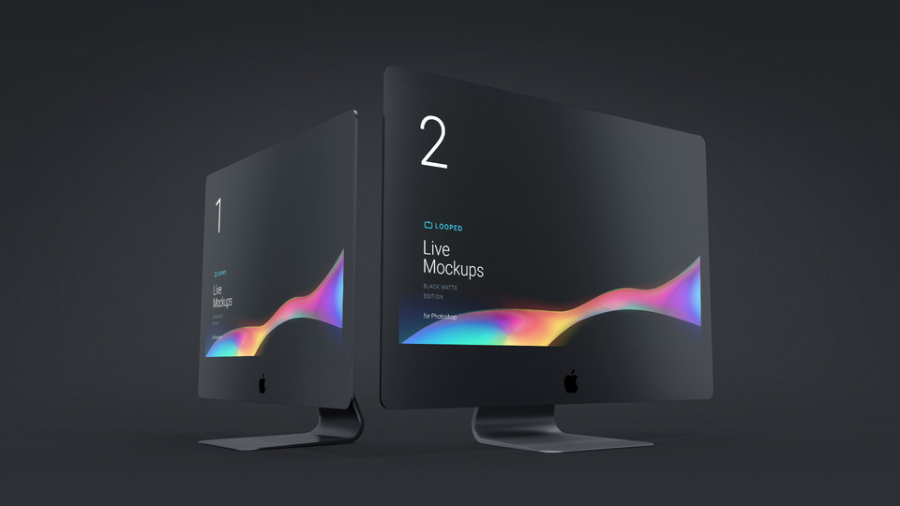 Download Free Black Matte iMac, iPad, MacBook, Apple Watch & iPhone ...