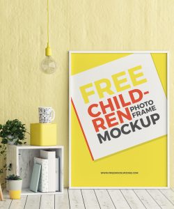 Free-Children-Room-Photo-Frame-Mockup