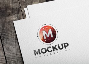 Logo-on-Texture-Paper-PSD-Mockup