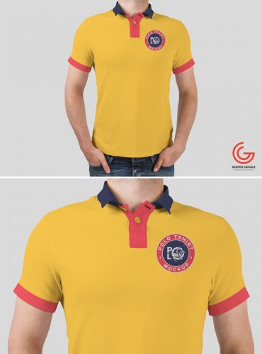 Download Free Young Man Wearing Polo T-Shirt PSD MockupFree Mockup Zone