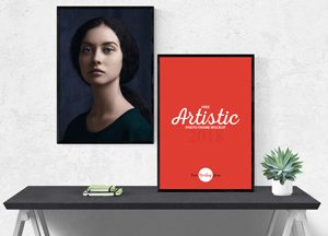 Free-Artistic-2-Photo-Frames-Mockup-600