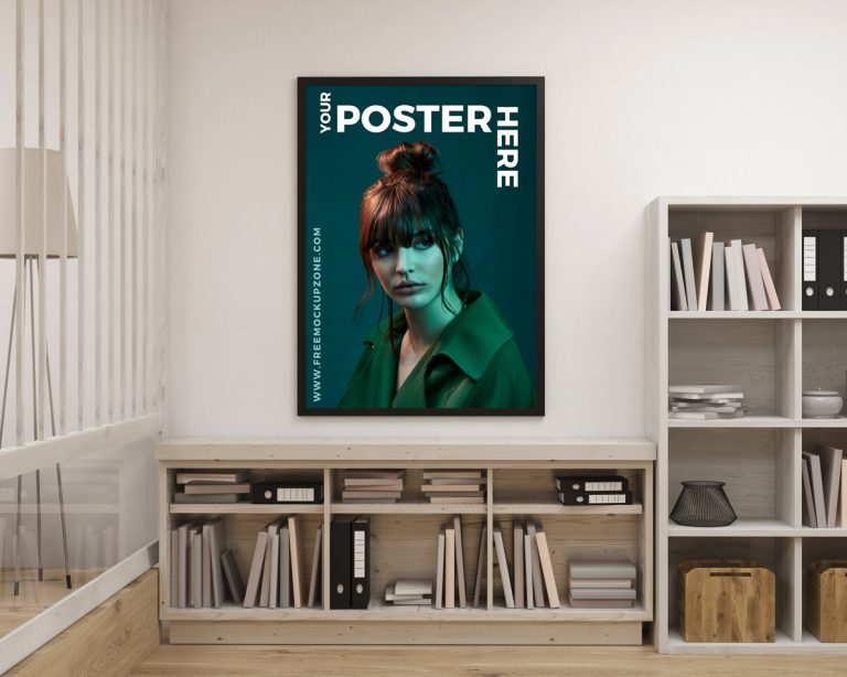 Download Free Creative Interior Poster Mockup For DesignersFree Mockup Zone