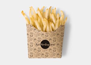 Free-Brown-Paper-French-Fries-Box-Mockup-PSD-2018-300