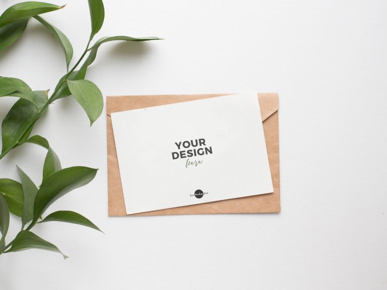 Free Elegant PSD Invitation Card Mockup - Free Mockup Zone