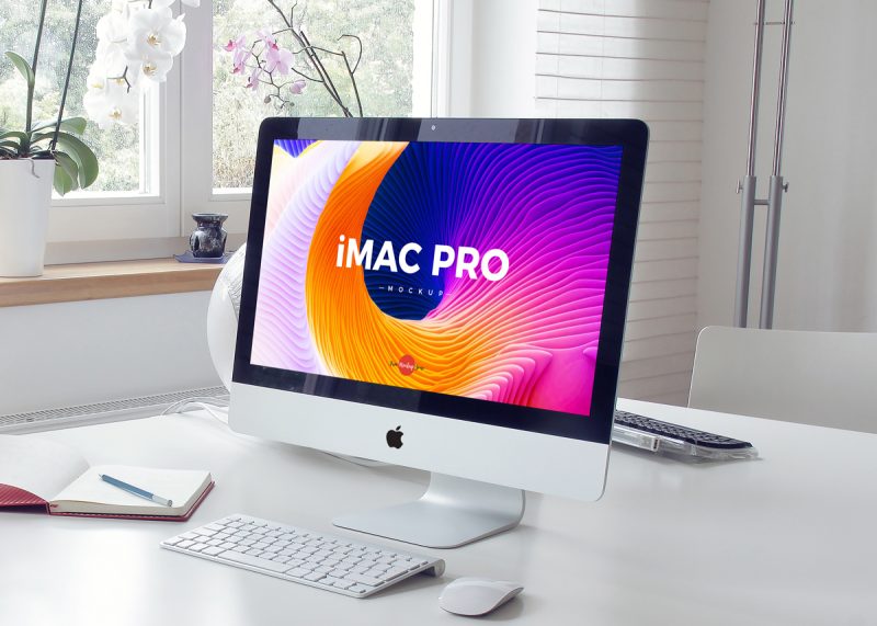 Download Free Elegant Interior iMac Pro Mockup PSD 2018 - Free Mockup ZoneFree Mockup Zone