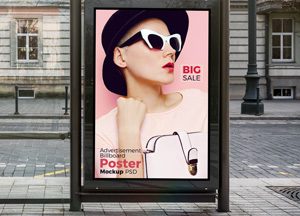 Free-Bus-Shelter-Vertical-Billboard-Poster-Mockup-PSD-300