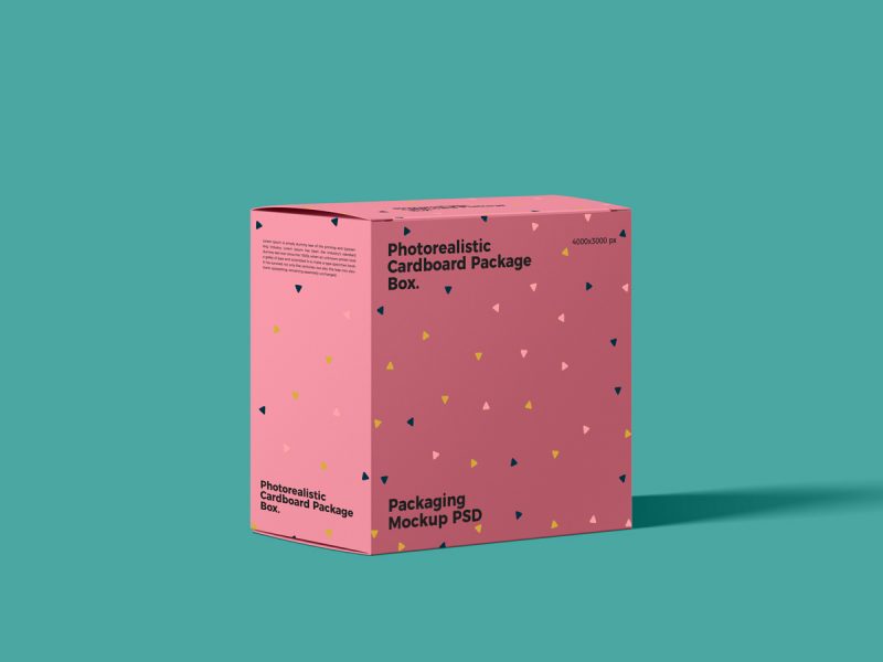 Free Packaging Box Mockup PSD For Presentation 2018 - Free Mockup Zone