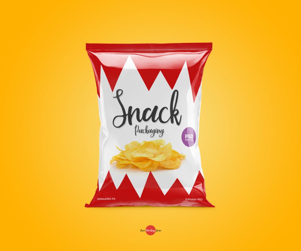 Download Free Snack Packaging Mockup PSD 2018 - Free Mockup ...