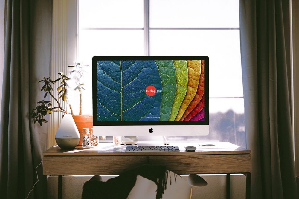 Download Free Interior Designer Workstation iMac Pro Mockup PSD - Free Mockup ZoneFree Mockup Zone