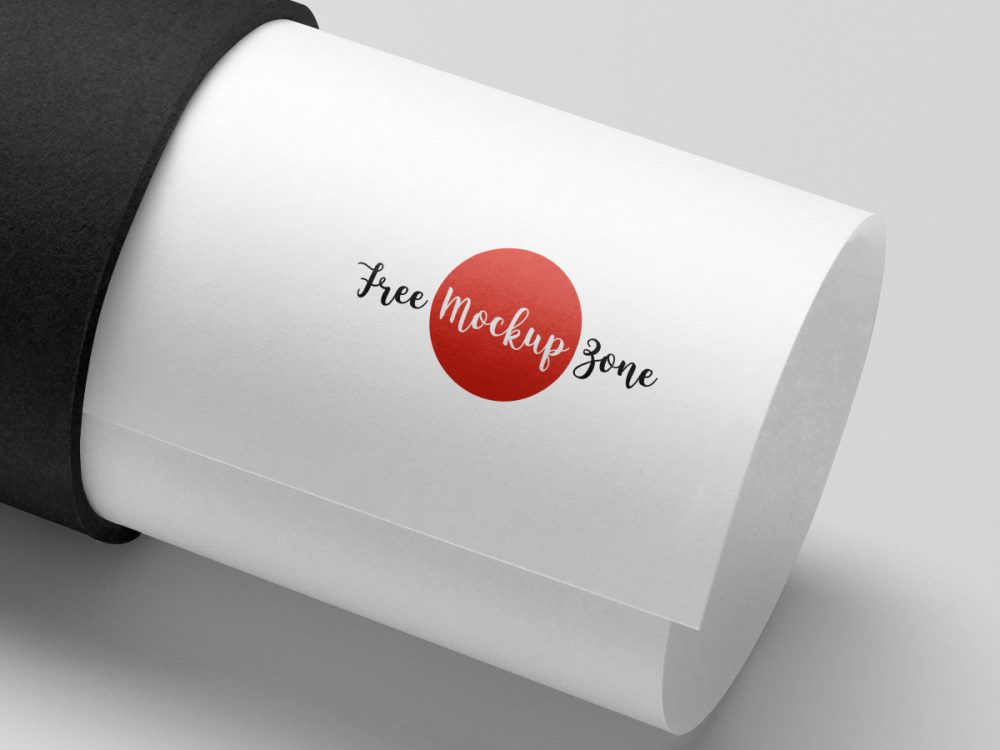 Download Free Paper Tube Logo Mockup PSD 2019 - Free Mockup ZoneFree Mockup Zone