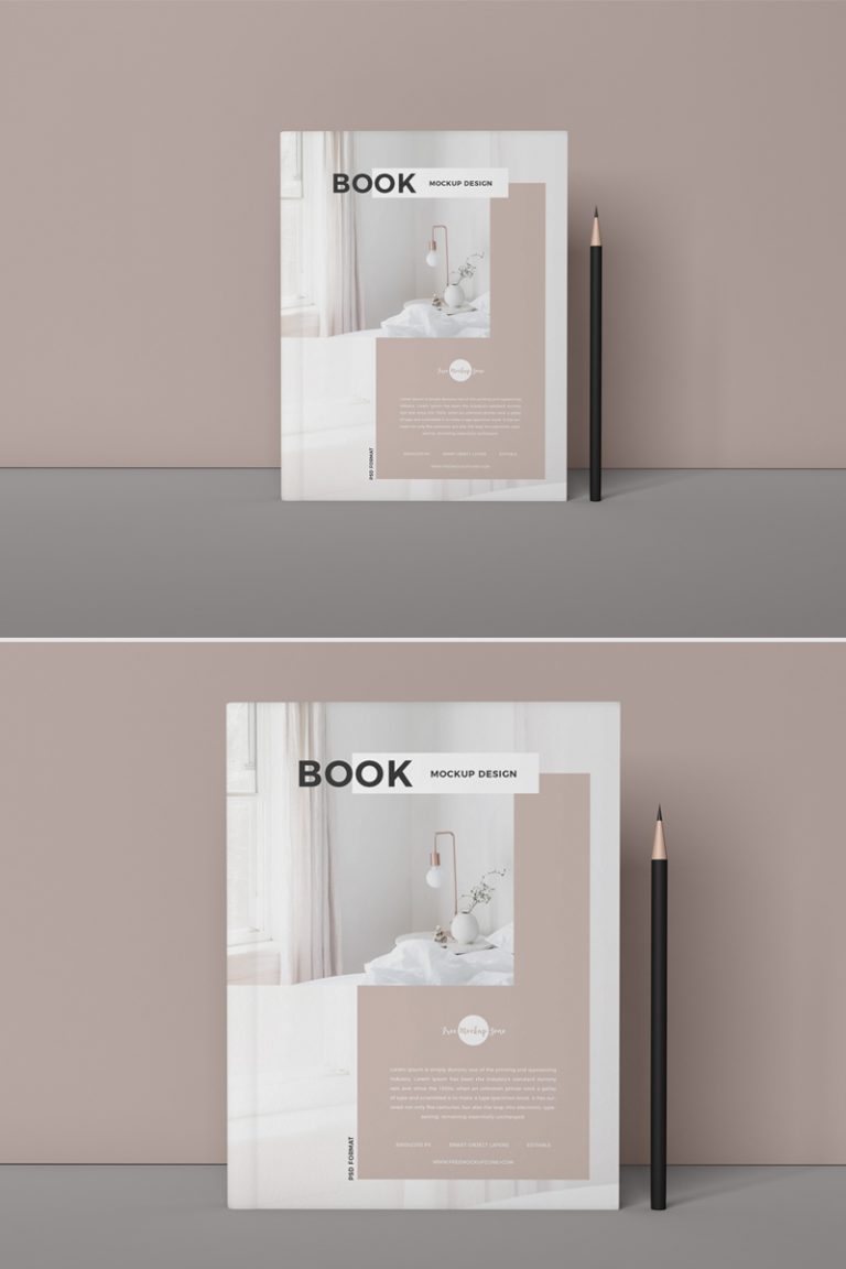 Download Free Branding PSD Book Mockup Design 2019 - Free Mockup ...