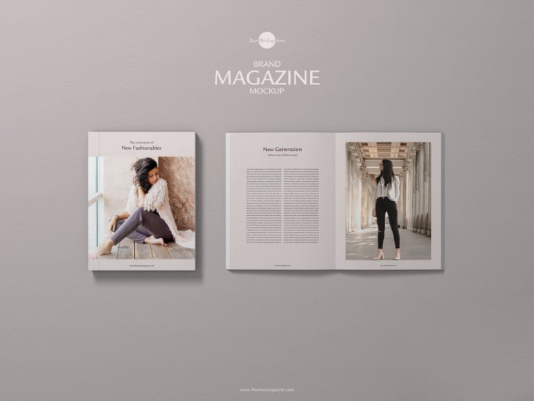 Free PSD Brand Magazine Mockup - Free Mockup Zone