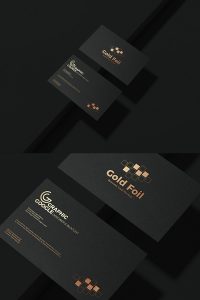 Download Free PSD Gold Foil Business Card Mockup - Free Mockup ZoneFree Mockup Zone
