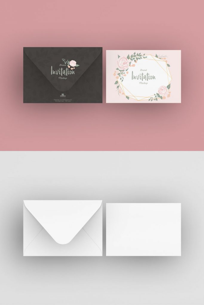 Free Invitation Mockup PSD - Free Mockup Zone