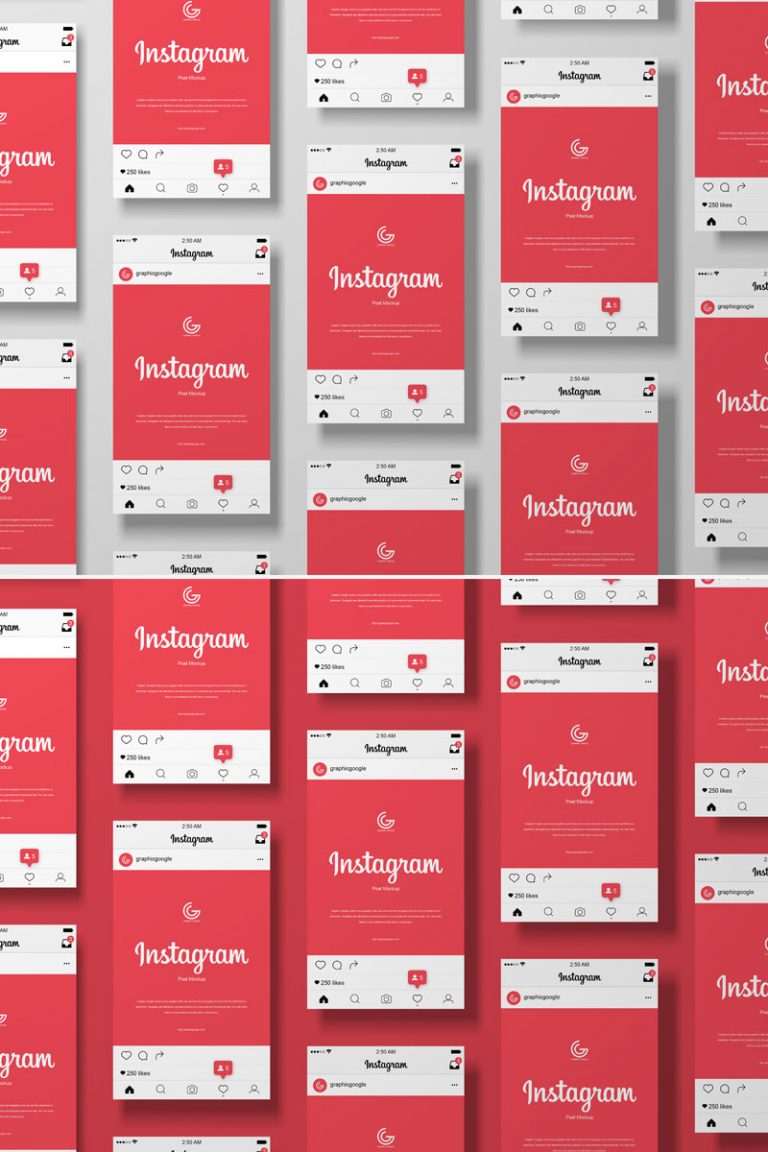 Download Free Modern Grid Instagram Post Mockup - Free Mockup ...