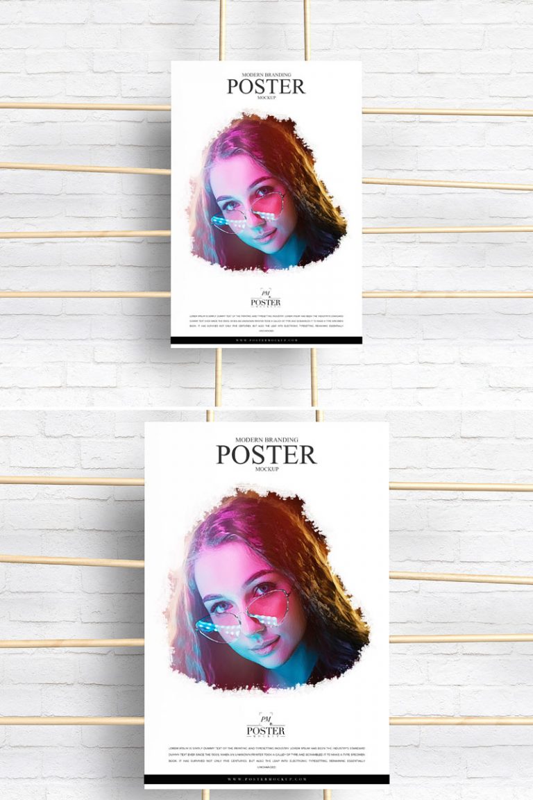 Free Creative Branding Poster Mockup PSD - Free Mockup Zone