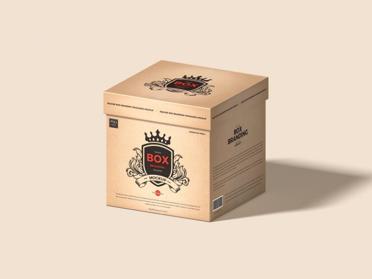 Download Free Square Box Branding Packaging Mockup - Free Mockup ...