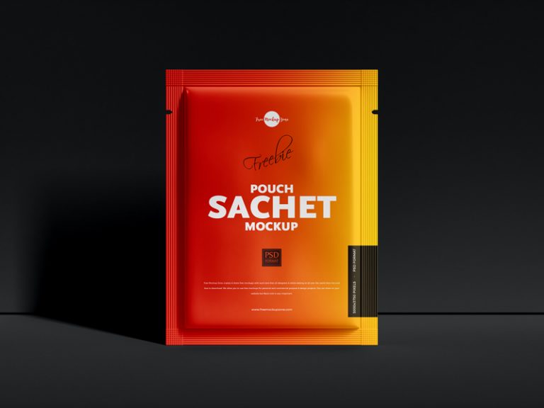 Download Free Pouch Sachet Mockup PSD - Free Mockup ZoneFree Mockup Zone