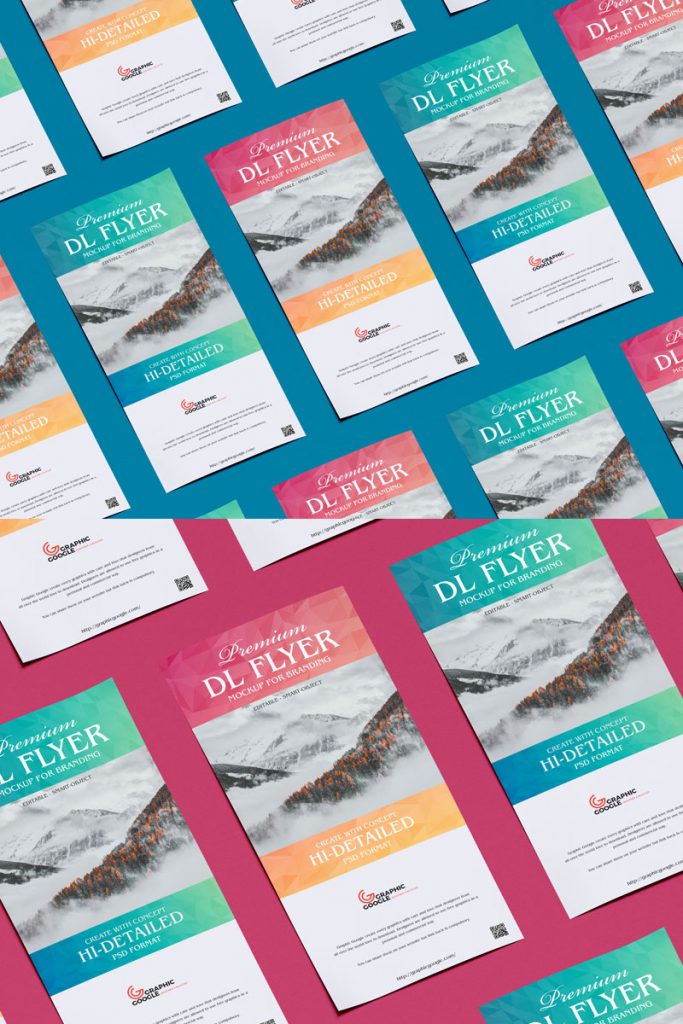 Free PSD Fabulous Brand Dl Flyer Mockup - Free Mockup Zone