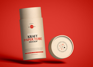 Free-Branding-Kraft-Paper-Tube-Mockup-300