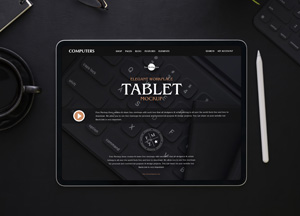 Free-Elegant-Workplace-Tablet-Mockup-300