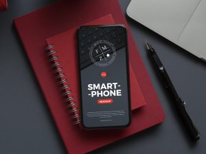 Free-Top-View-Smartphone-Mockup