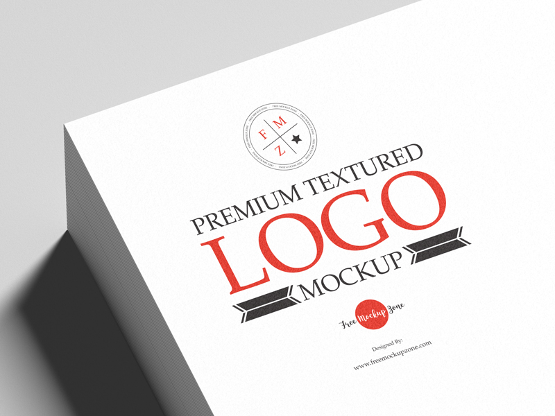 Free-Premium-Textured-Logo-Mockup