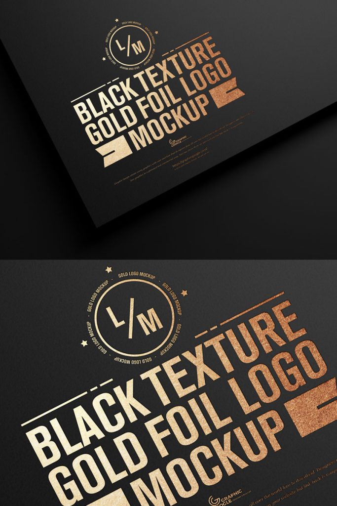 Free Gold Foil Logo Mockup - Free Mockup Zone