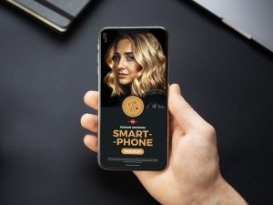Free-High-Quality-Person-Showing-Smartphone-Mockup