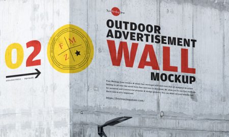 Free-Outdoor-Advertisement-Wall-Mockup-300