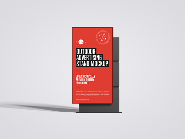 Free-Outdoor-Advertising-Stand-Mockup-300