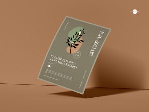 Free-Floating-Paper-A4-Flyer-Mockup-600