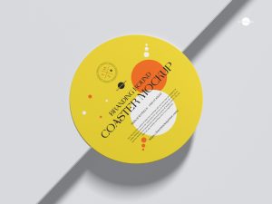Free-Branding-Round-Coaster-Mockup