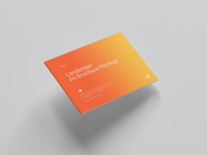 Free-Floating-Landscape-A4-Brochure-Mockup