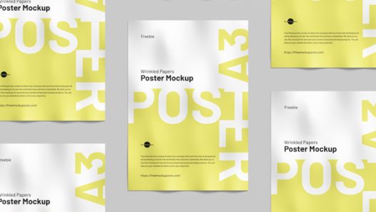 Free-A3-Wrinkled-Papers-Poster-Mockup-300